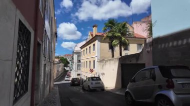 Lizbon 'da seyahat ilhamı için POV yürüme deneyimi