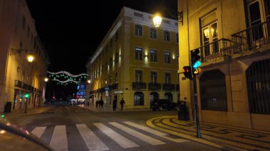 Noel kutlamaları sırasında Lizbon 'da POV sürmek