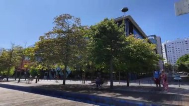 Lizbon Şehir Limanı Gün Işığında POV Keşfi