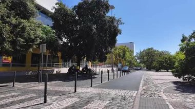 Lizbon Mimari Bölgesi 'nde POV Gündüz Yürüyüşü