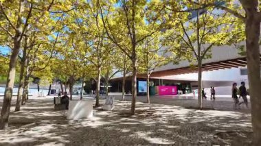 Lizbon Modern Bölgesinde İlk İnsan Seyahati Yürüyüşü