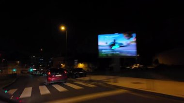 Lizbon Portekiz Gecesi Sahne Yolu 4K