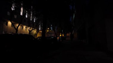 Lizbon Portekiz Günbatımı Tarihi Şehir Merkezi 'nde Yürüyüş