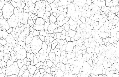 Eski boya dokusu, grunge duvar dokusu, eski, pürüzlü duvar dokusu kabuk soyulmuş boya ve çatlak yüzey deseni, çatlak efektli siyah beyaz,