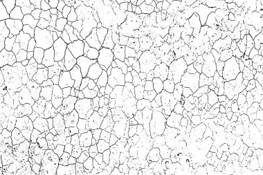 Eski boya dokusu, grunge duvar dokusu, eski, pürüzlü duvar dokusu kabuk soyulmuş boya ve çatlak yüzey deseni, çatlak efektli siyah beyaz,