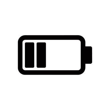 Bu vektör simgesi, mobil uygulama tasarımlarında veya güç kavramlarını net ve kısa bir şekilde göstermek için ideal şarj seviyesi düşük bir bataryayı temsil eder..