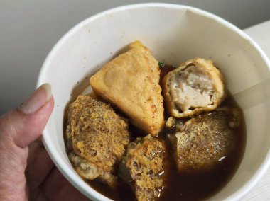 Takeaway Indonesian-Chinese Yong Tau Foo in Paper Cup