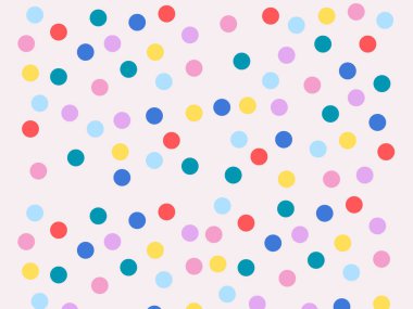 Yumuşak Pembe Arkaplanda Kusursuz Renksiz Polka Nokta Deseni