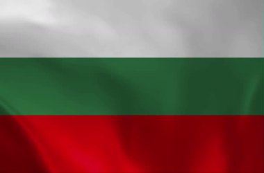 Beyaz, yeşil ve kırmızı yatay çizgilerin yer aldığı, rüzgarda yumuşak, yavaş hareket eden kumaş dokusuyla zarif bir şekilde sallanan Bulgar ulusal bayrağının yüksek kaliteli, gerçekçi bir animasyonu..