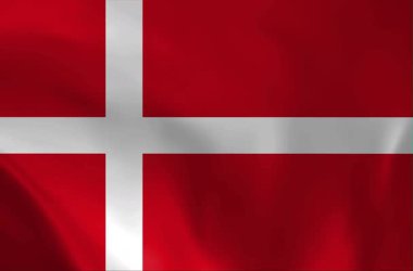 Danimarka 'nın resmi bayrağının yüksek kaliteli, pürüzsüz üç boyutlu animasyonu. Kırmızı alan ve beyaz İskandinav haçı (Dannebrog) görkemli bir şekilde el sallıyor. Dünyanın en eski bayraklarından biri olarak bilinir..