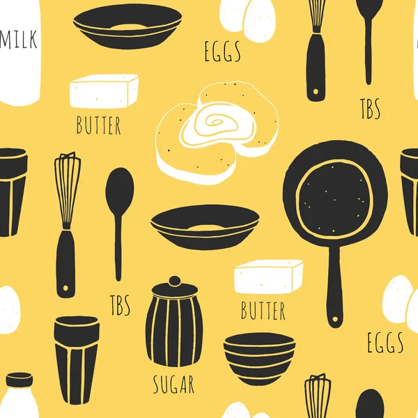 Çizilmiş yumurtalı ekmek malzemeler el