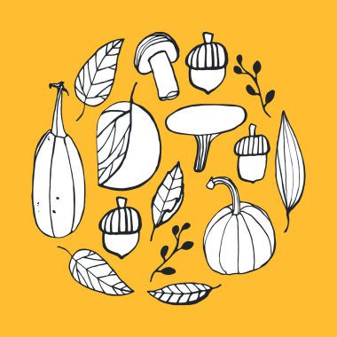 Sevimli sonbahar öğeleri