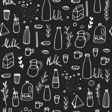 Doodle süt arka plan