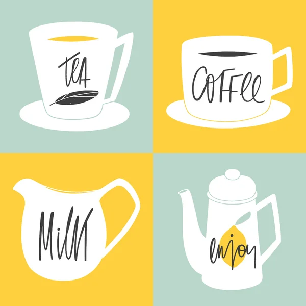 çay ya da kahve için mutfak eşyaları