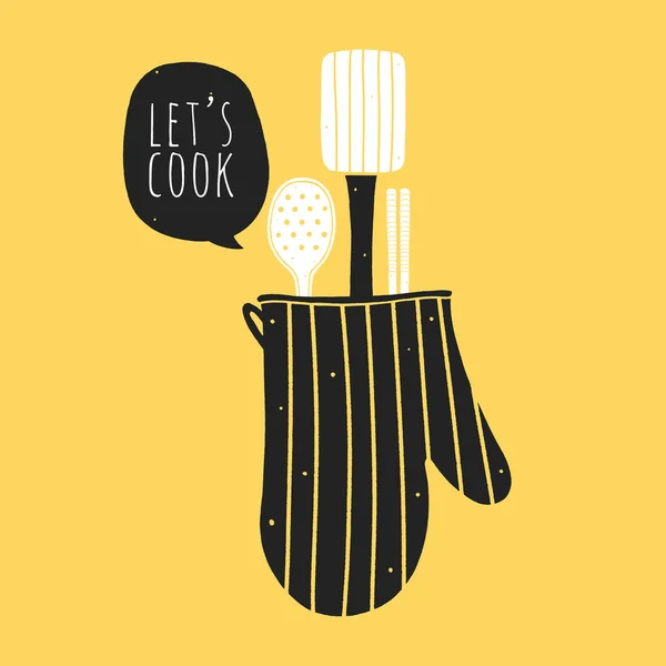 Fırın eldiveni mutfak gereçleri