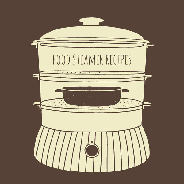 Hand drawn food steamer