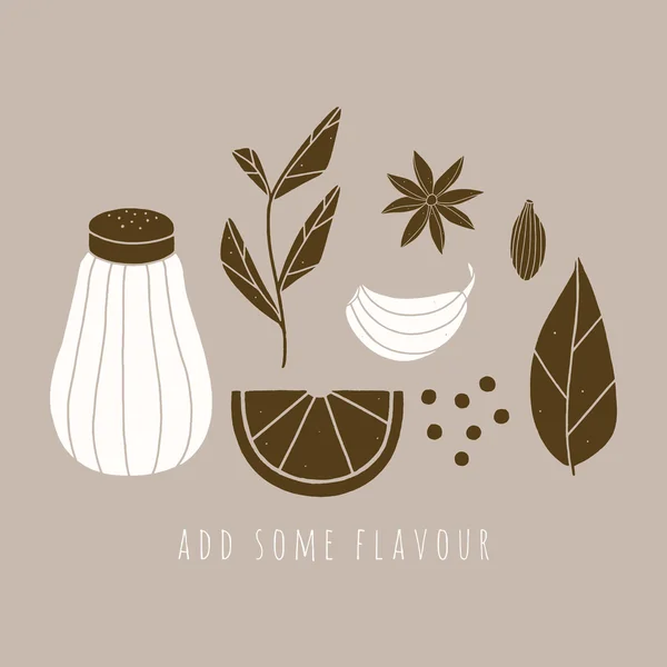 Baharat ile yazı kümesi