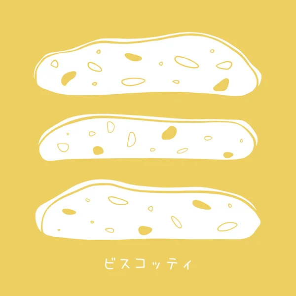 Ilustração Vector biscotti — Vetor de Stock