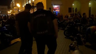 Odessa, Ukrayna - 20 Haziran 2016: Ride gün çalışmak. Motosikletçi gün. Bisikletçileri gün.