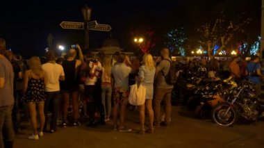 Odessa, Ukrayna - 20 Haziran 2016: Ride gün çalışmak. Motosikletçi gün. Bisikletçileri gün.