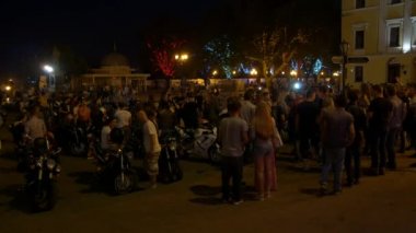 Odessa, Ukrayna - 20 Haziran 2016: Ride gün çalışmak. Motosikletçi gün. Bisikletçileri gün.