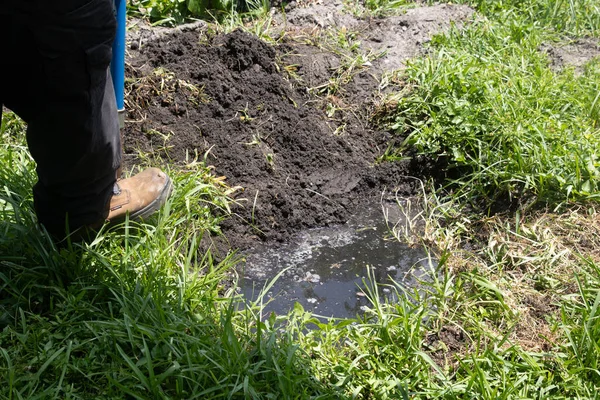 Bakım için bir fosseptik tankını boşaltmak
