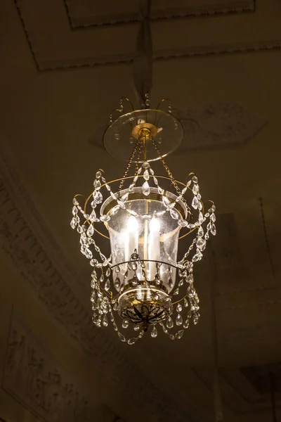 Lampe Vintage Métal Verre Close — Photo