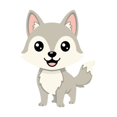 Şirin Çizgi film Kurt Yavrusu tasarımı Çizimi