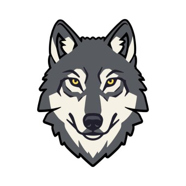 Wolf Head Illustration tasarım illüstrasyonu