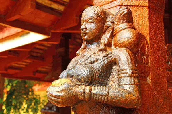 Hindu tapınağındaki figür. Janardana Swami Tapınağı. Varkala Tapınağı
