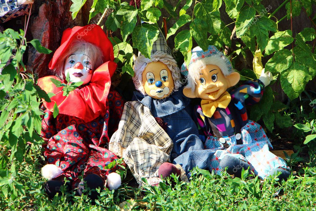 old fashioned clown dolls