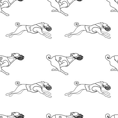 Köpek yarış alçaklık seamles desen