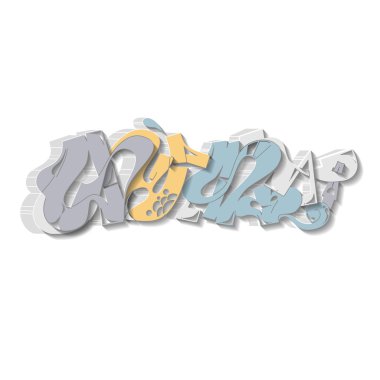 Grafiti Kentsel Sanat vektör.