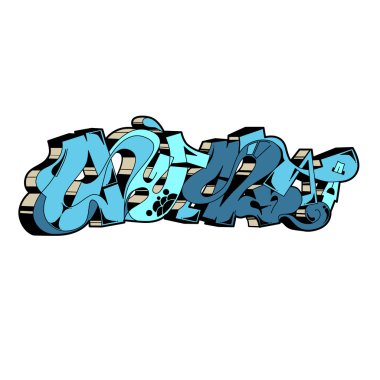 Grafiti Kentsel Sanat vektör.