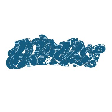 Grafiti Kentsel Sanat vektör.