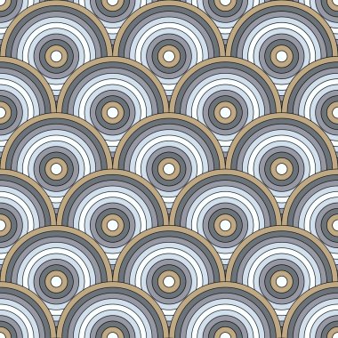 Vektör seamless modeli yarı çevrelerin