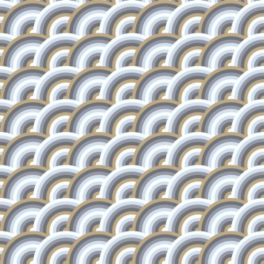 Vektör seamless modeli, çemberin squama tarzı