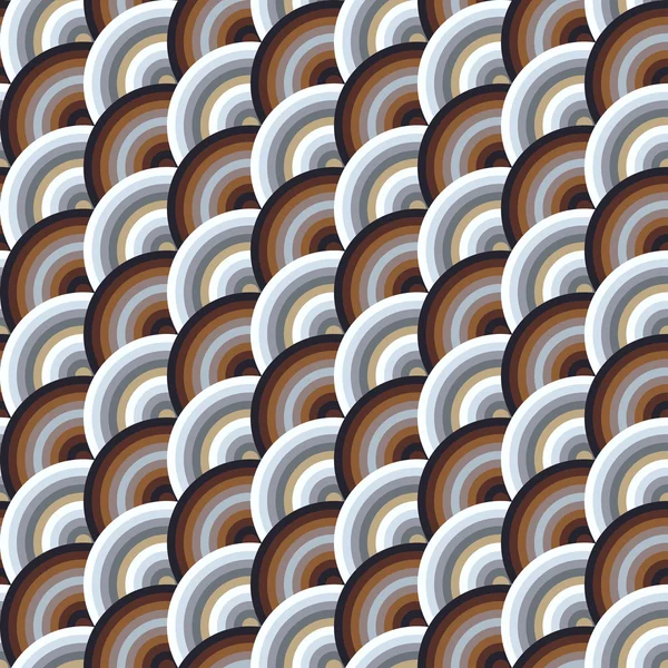 Modèle vectoriel sans couture de cercles dans le style squama — Image vectorielle