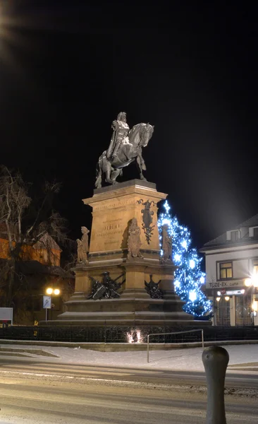 Monumento di re Jiri a Podebrady, Repubblica Ceca — Foto Stock