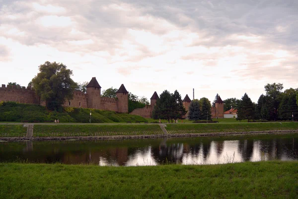 Silhuette da cidade de Nymburk, República Checa — Fotografia de Stock