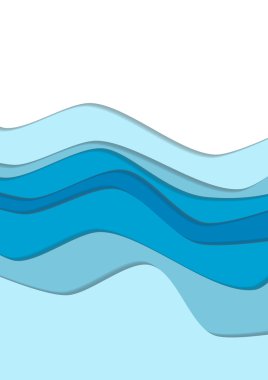 Mavi su eğrisi dalgalar arka plan