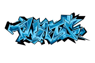 Grafiti Kentsel Sanat vektör.