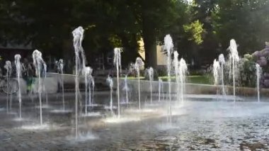 akşam Çeşmede. Podebrady, Çek Cumhuriyeti