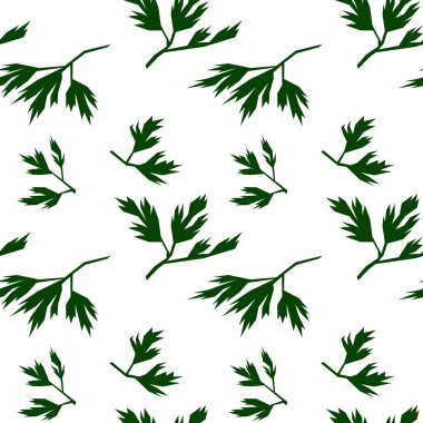 Yaprak seamless modeli, maydanoz