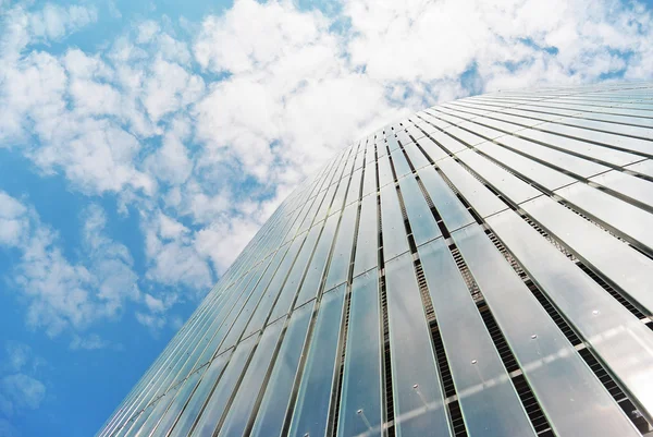 Perspective view on modern glass facade Stock Image