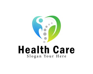 Sağlık hizmetleri logosu yaratıcı tasarım kavramı.