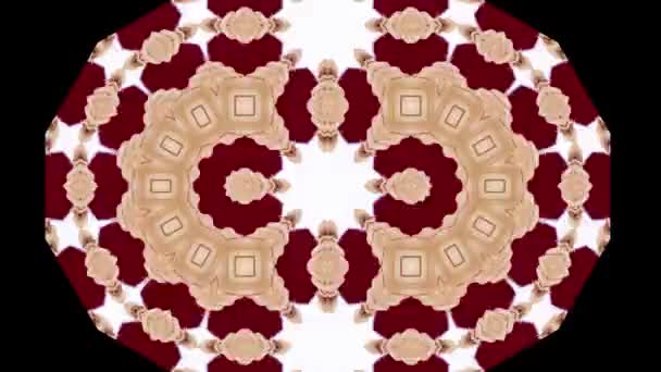 Unieke Caleidoscoop Kleurrijke Ontwerp Abstract Caleidoscopische Kleurrijke Achtergrond Mooie Textuur — Stockvideo