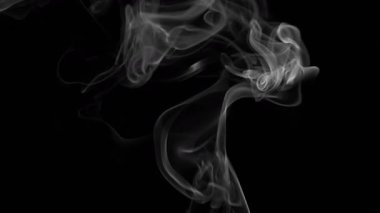 Soyut Beyaz Duman Akımı Atmosferik Hareket Oluşturuyor
