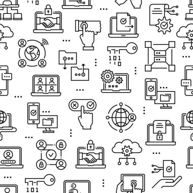 Satır simgeleriyle engelleme teknolojisi kusursuz desen.