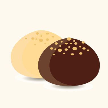 çikolata şekerleme. vektör çizim